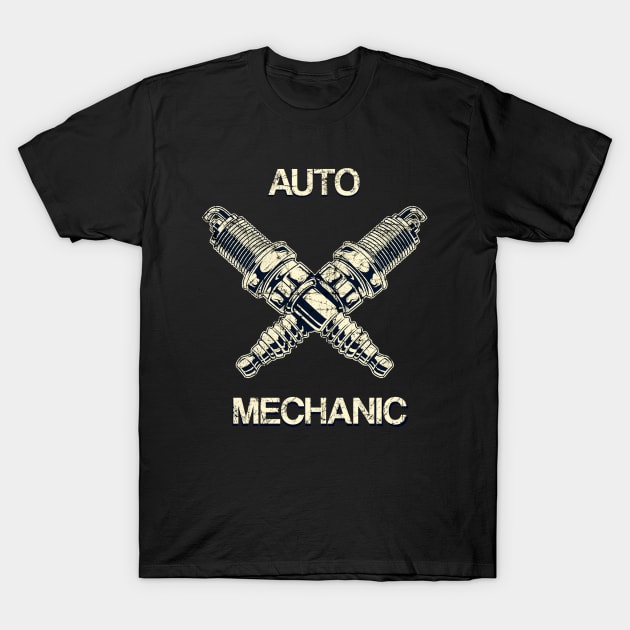 Auto Mechanic T-Shirt by FungibleDesign